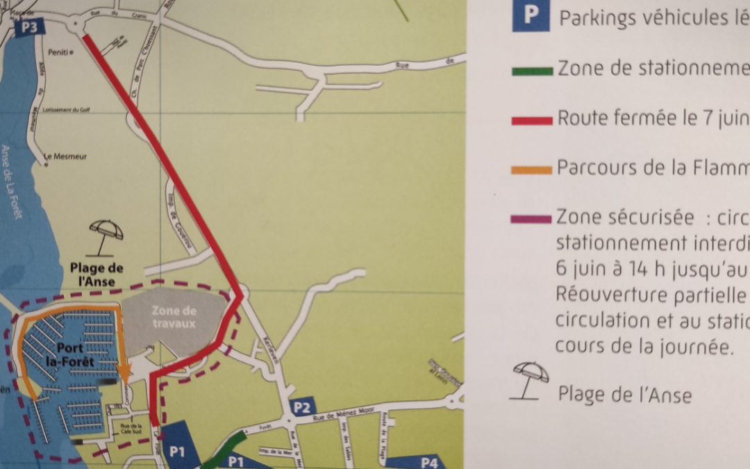 Travaux route de Mesmeur et Kerleven